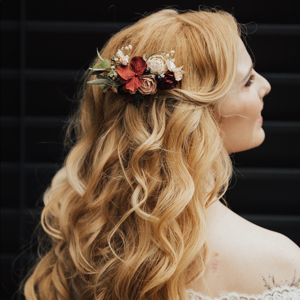 Rustic Bridal Hair Comb